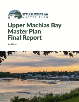 Upper Machias Bay Master Plan report cover image