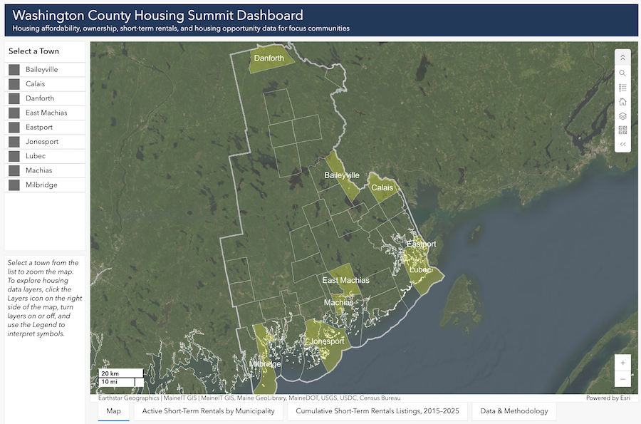 Washington County Housing Summit Dashboard Screenshot